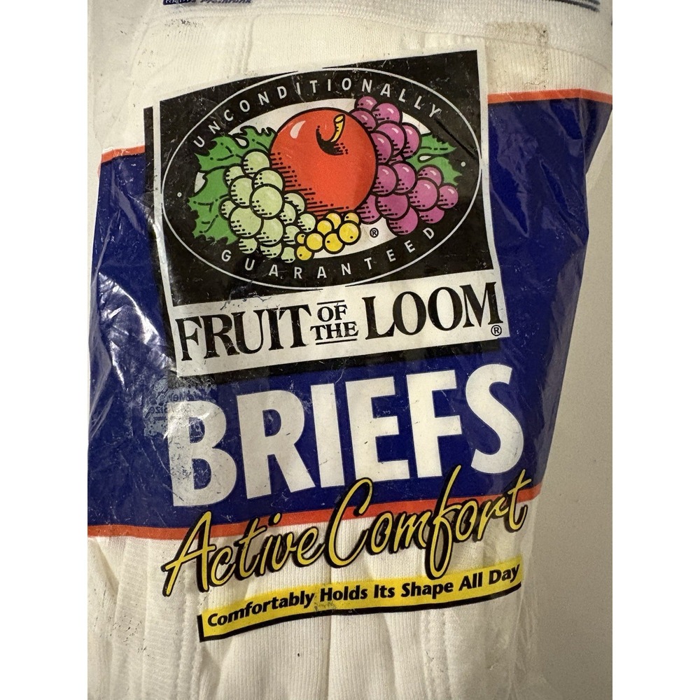 Fruit of the Loom 1996‎ Boys M 6-8 Active Comfort Briefs VTG 5 Pack NOS White - Picture 3 of 8